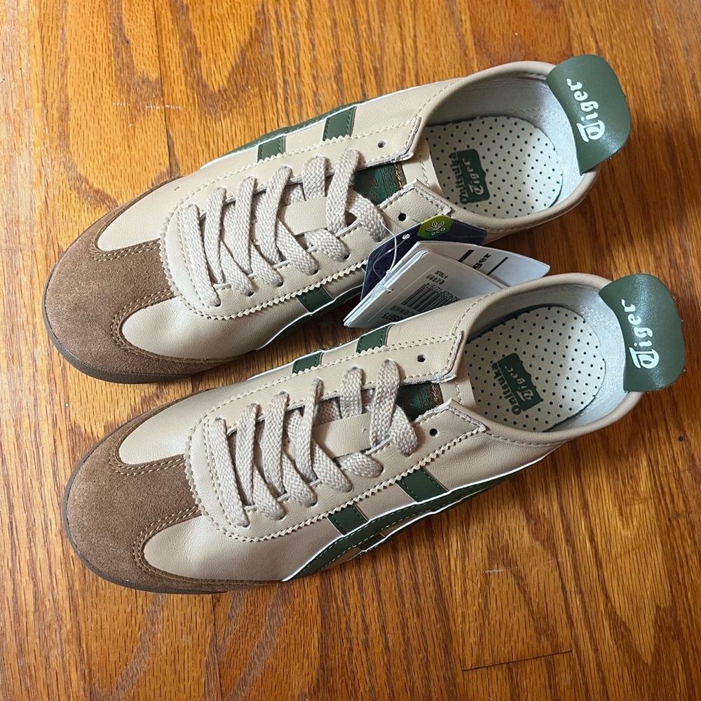 Onitsuka Tiger by Asics Men's Tan and Green Sneakers